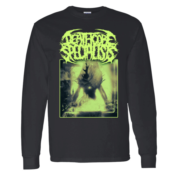Zombie Haunted Tree - -Heavy Cotton™ Long Sleeve T-Shirt Thumbnail
