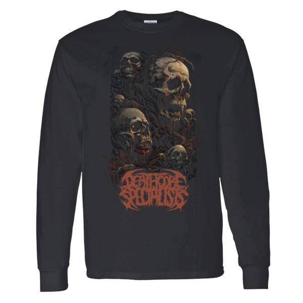 Smoke n Skulls - -Heavy Cotton™ Long Sleeve T-Shirt Thumbnail